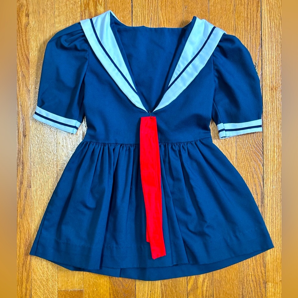 Vintage Little Star Girls Sailor Dress